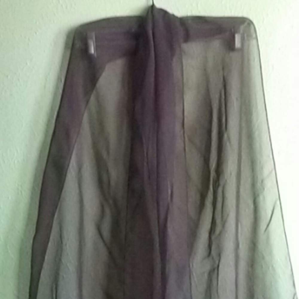 Sheer long scarf